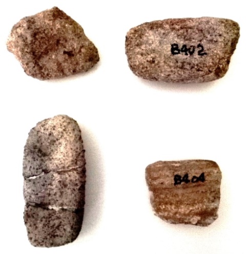 発見された矢柄研磨器の画像