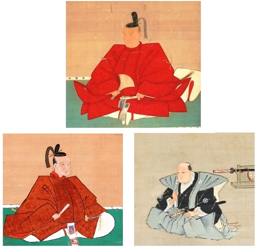 【町指定】菰野藩主土方家三代　雄氏・雄豊・義苗の肖像画（三幅）