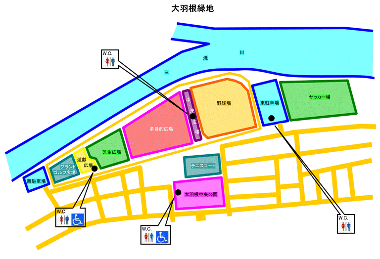 大羽根緑地マップ