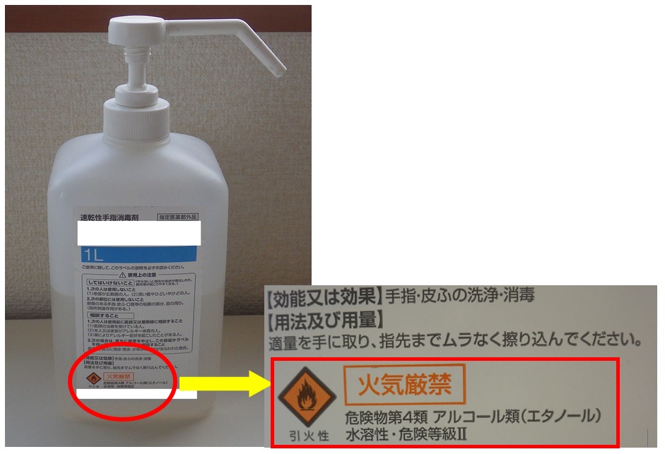 消毒用アルコールの取扱いにご注意くださいの画像2