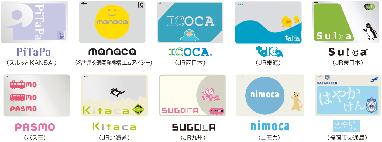 全国交通系ICカードの画像