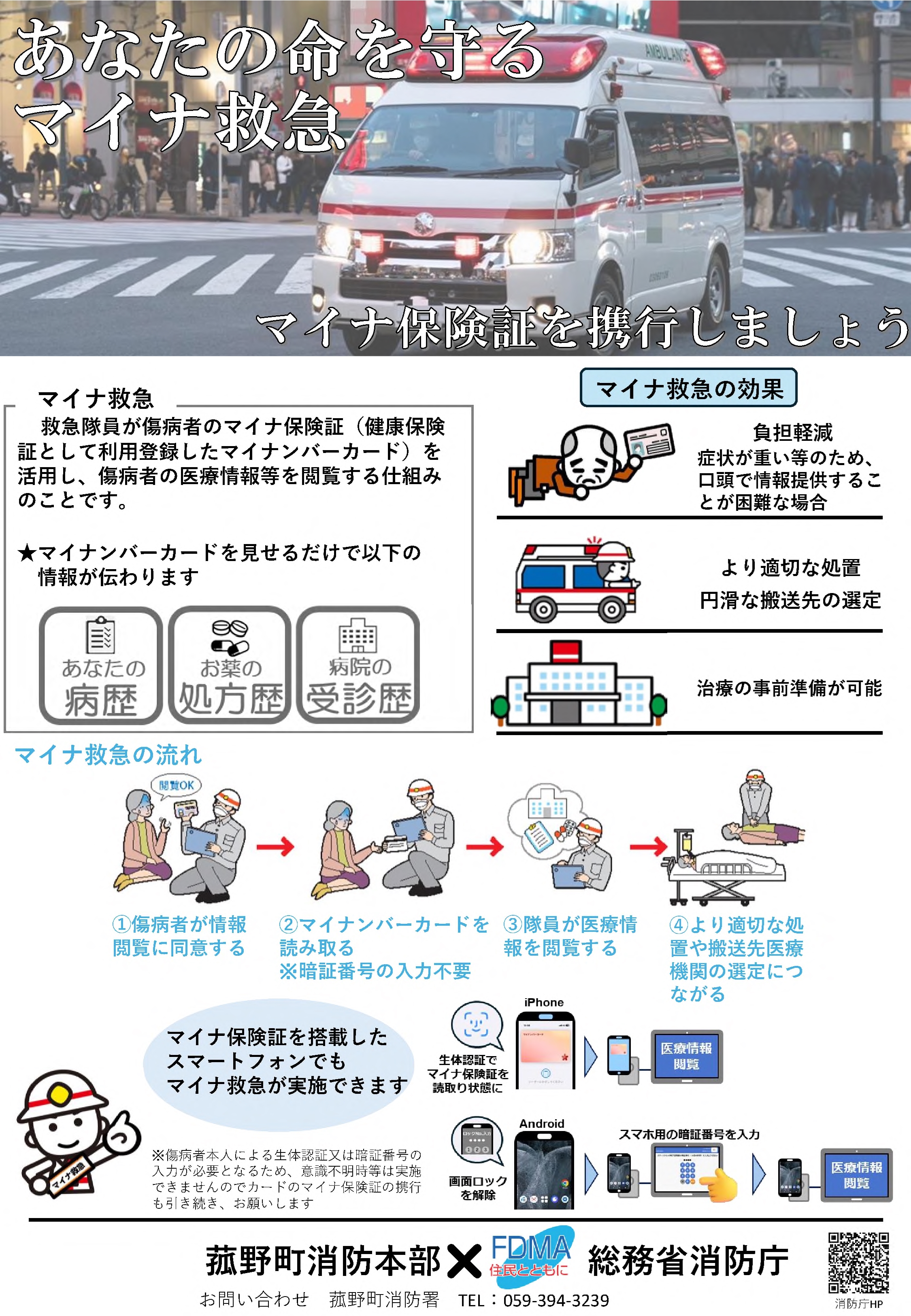 マイナ救急リーフレット
